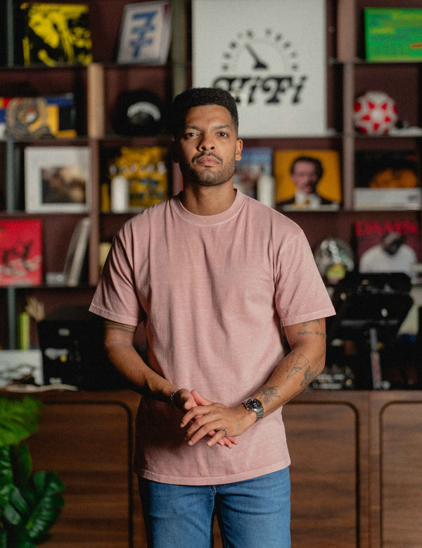 Fresh Vintage Heavyweight Washed Tee - Red