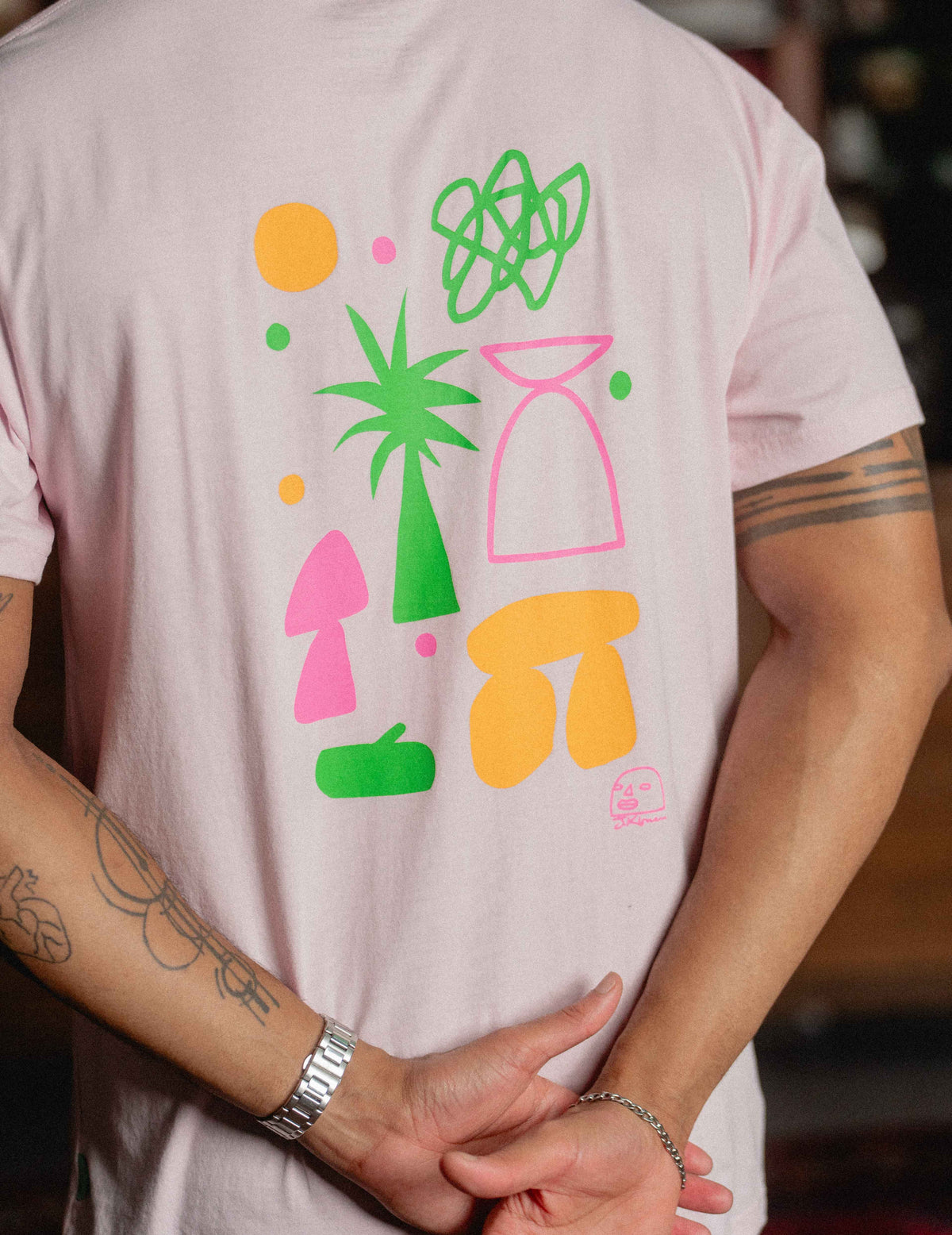 Fresh Staple Tee - James Kirwan Pastel Pink