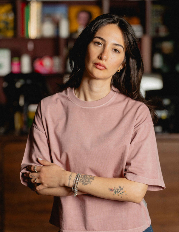 Oversized Tee - Vintage Heavyweight Washed Red