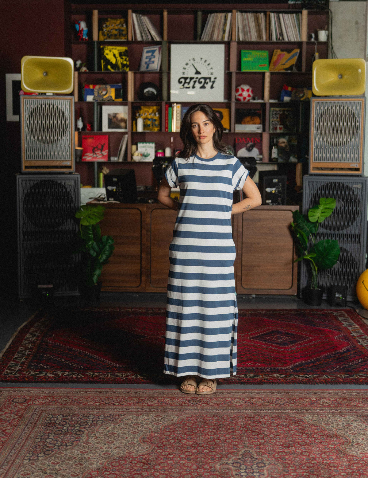Heavyweight Stripe Dress