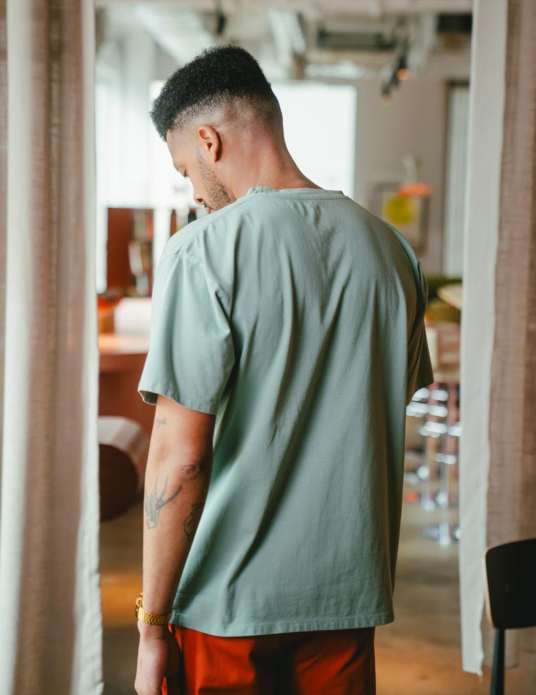Fresh Vintage Heavyweight Washed Tee - Green