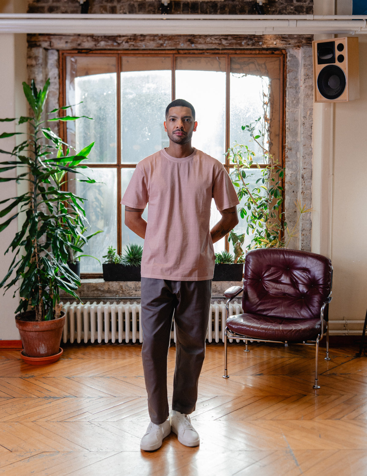 Fresh Vintage Heavyweight Washed Tee - Red