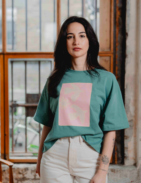 Oversized Tee - Bird