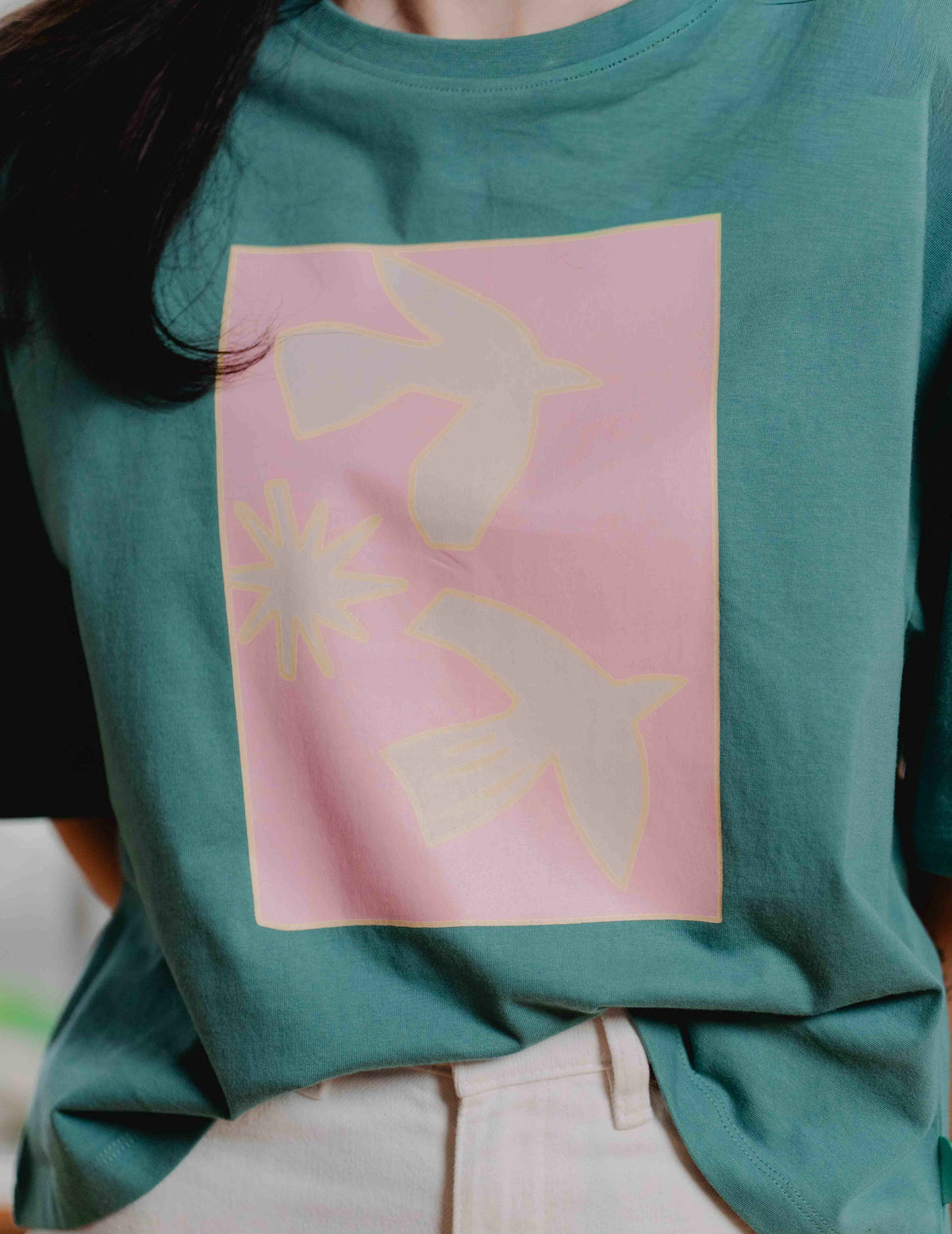Oversized Tee - Bird