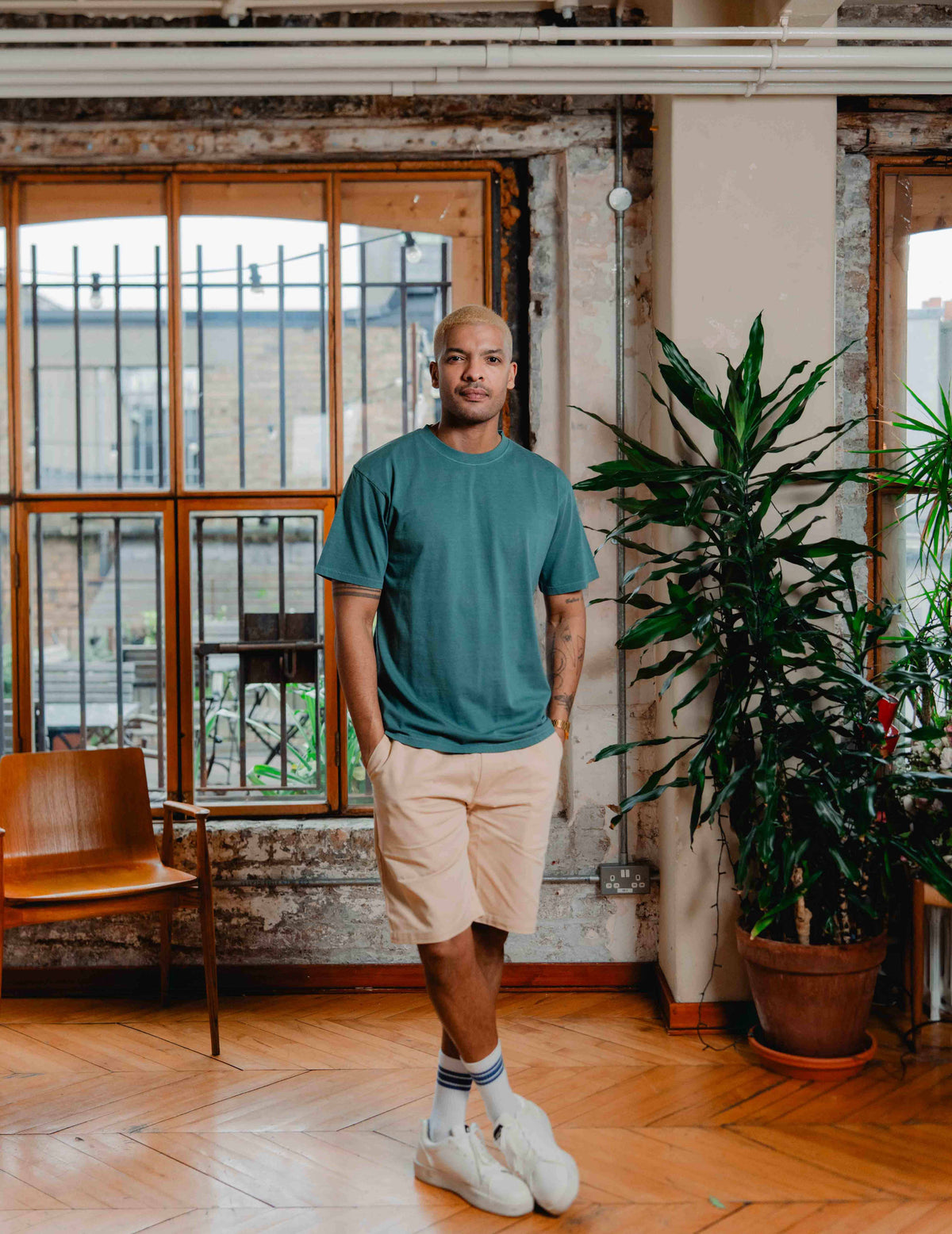 Fresh Vintage Heavyweight Washed Tee - Washed Green