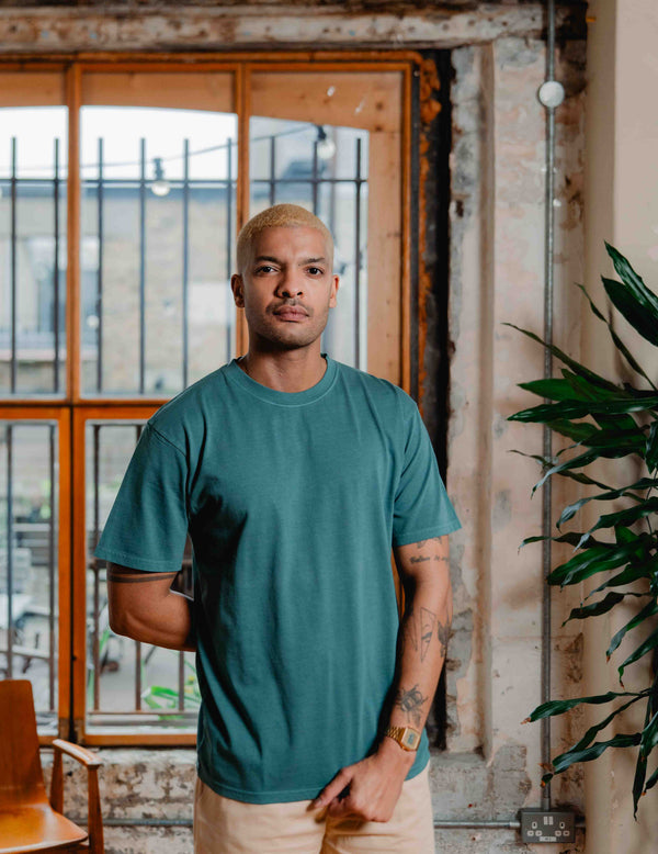 Fresh Vintage Heavyweight Washed Tee - Washed Green