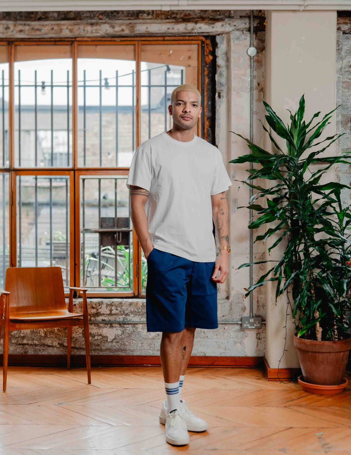 Fresh Vintage Heavyweight Washed Tee - White