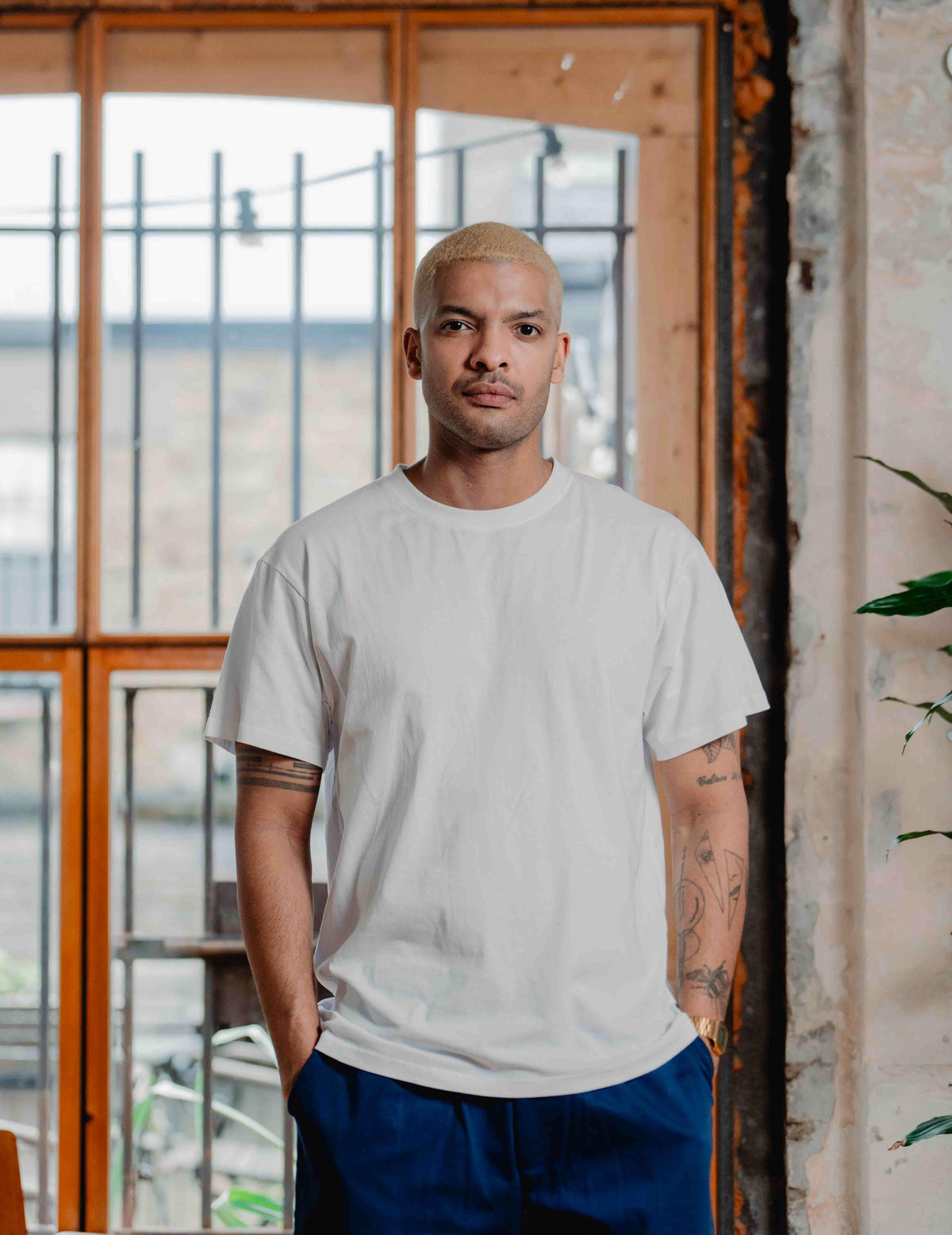 Fresh Vintage Heavyweight Washed Tee - White