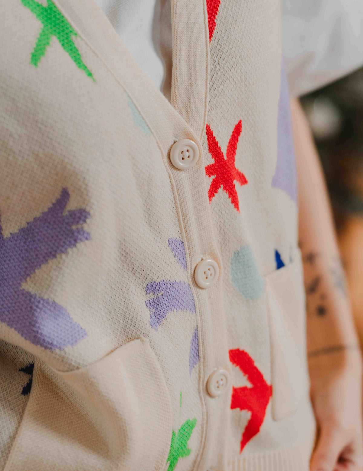 Fresh Summer Knit Vest - Bird