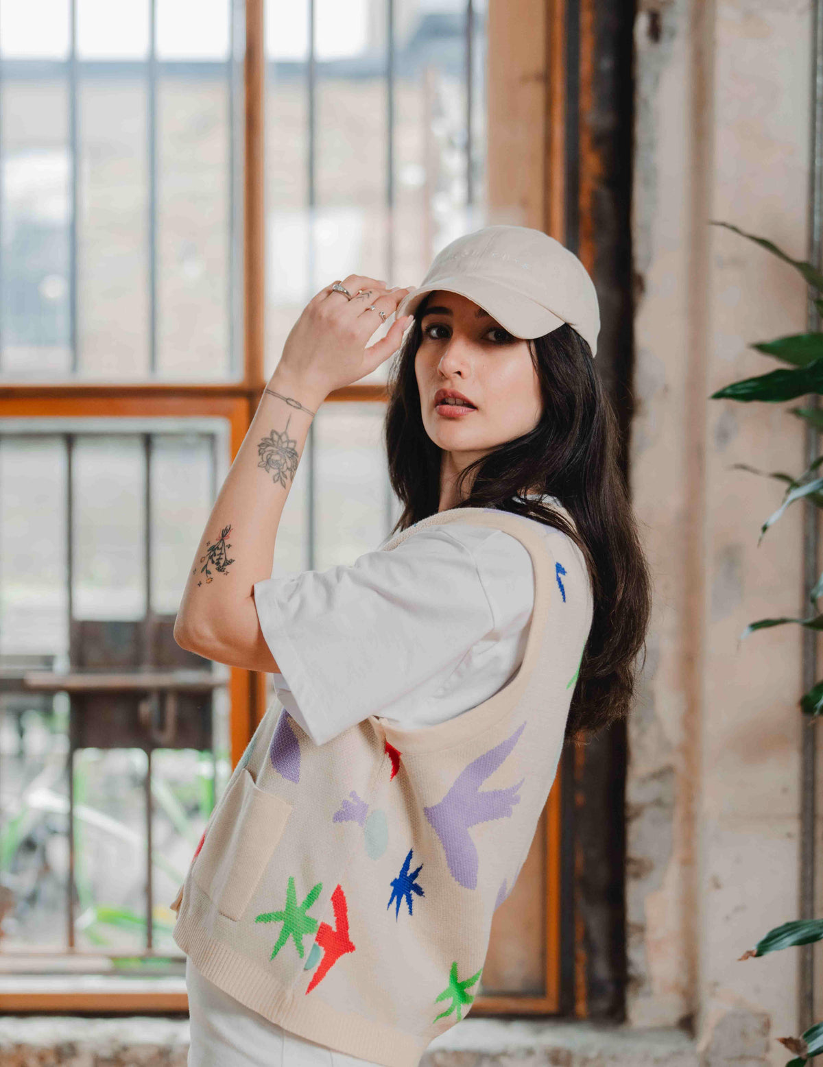 Fresh Summer Knit Vest - Bird