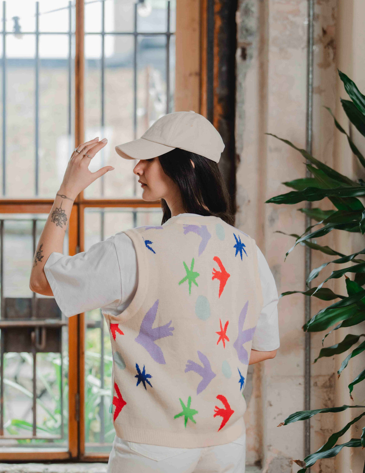 Fresh Summer Knit Vest - Bird