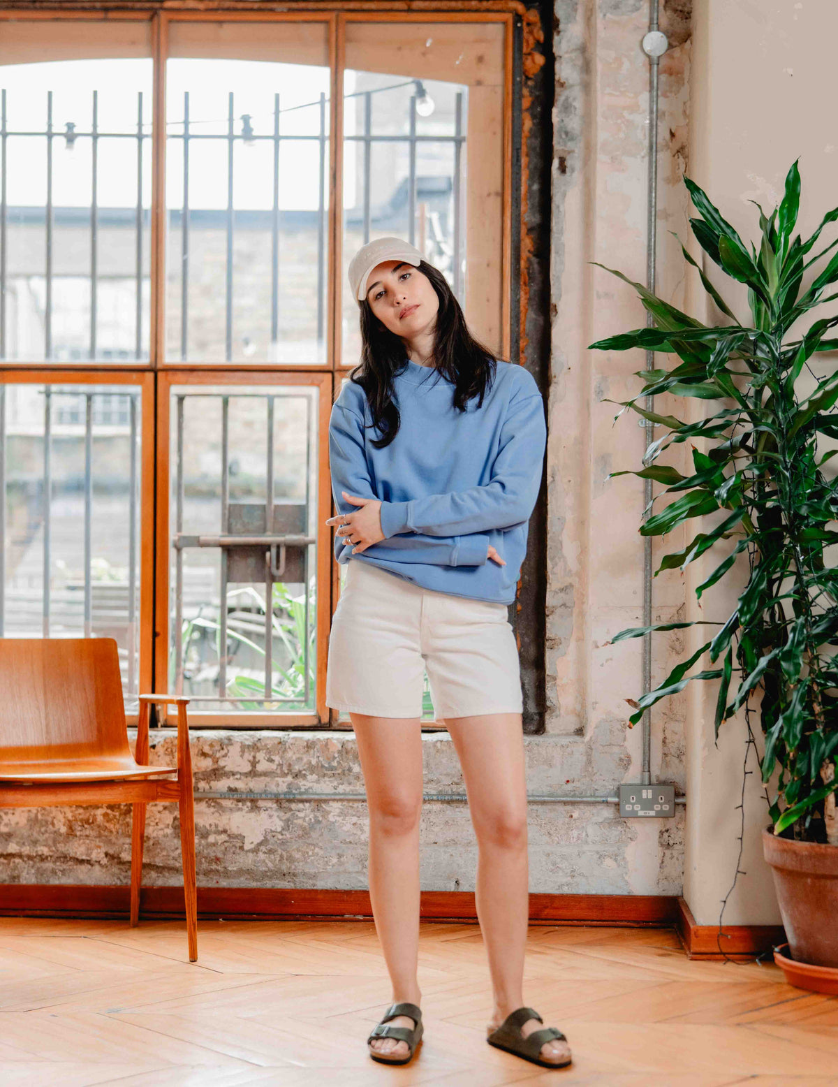 Womens Castle Crew - Washed Blue