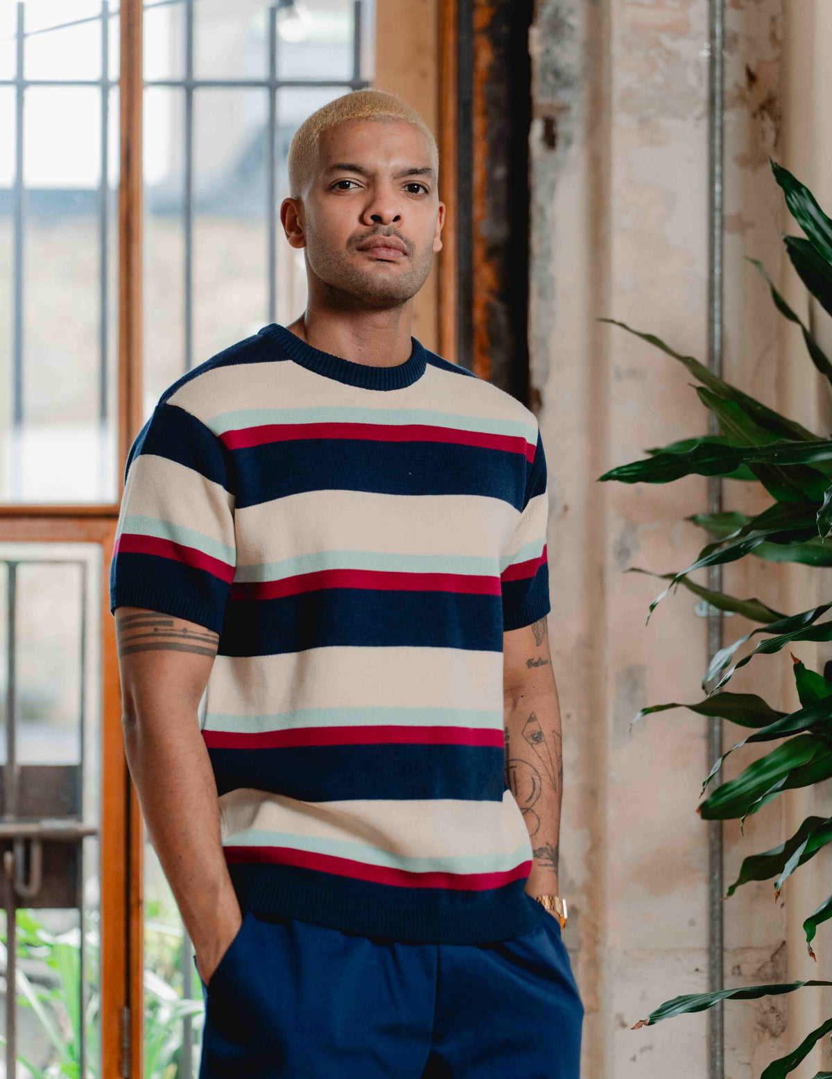 Fresh Knit Tee - Stripe 2026