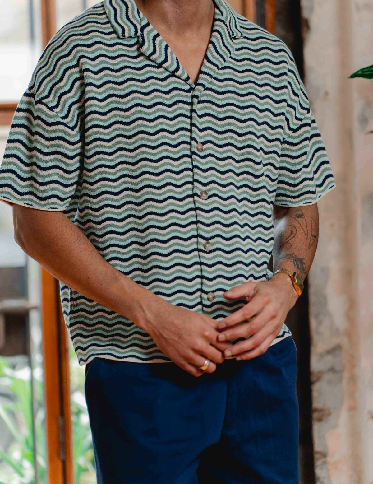 Fresh Knit Shirt - Stripe