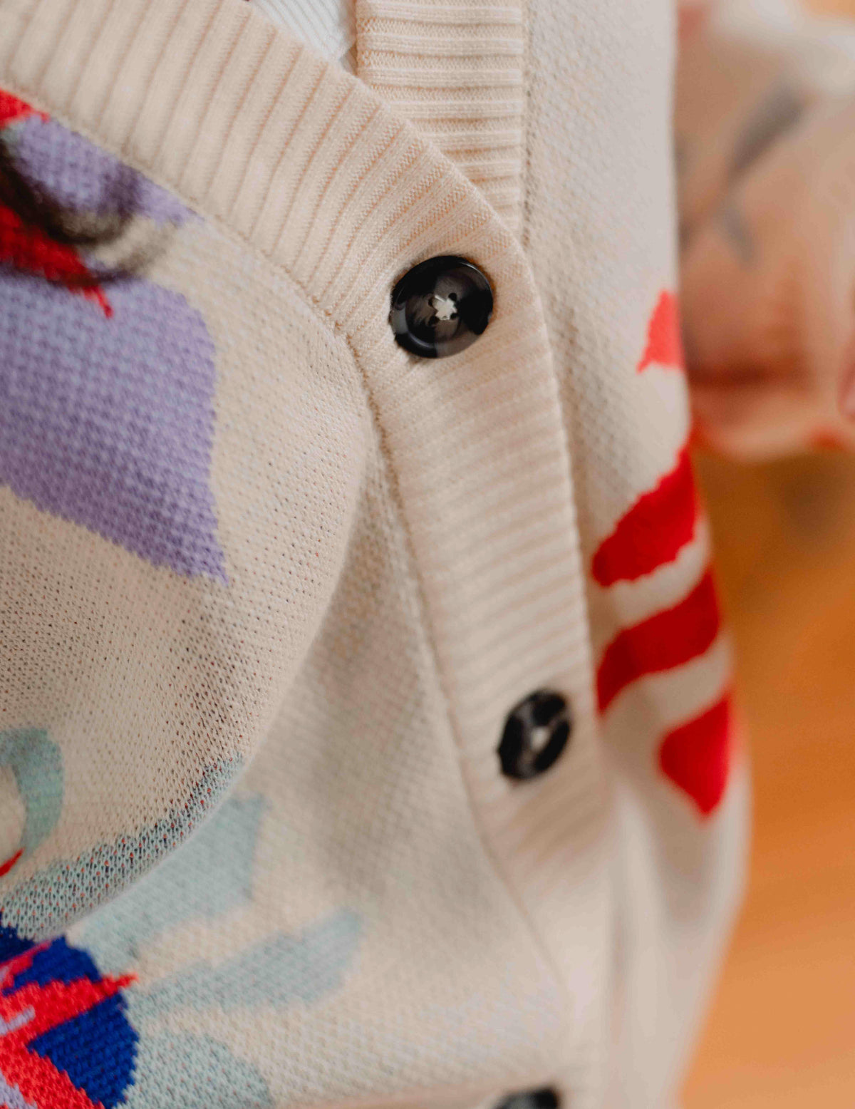 Fresh Summer Knit Cardigan - Flower Swirl