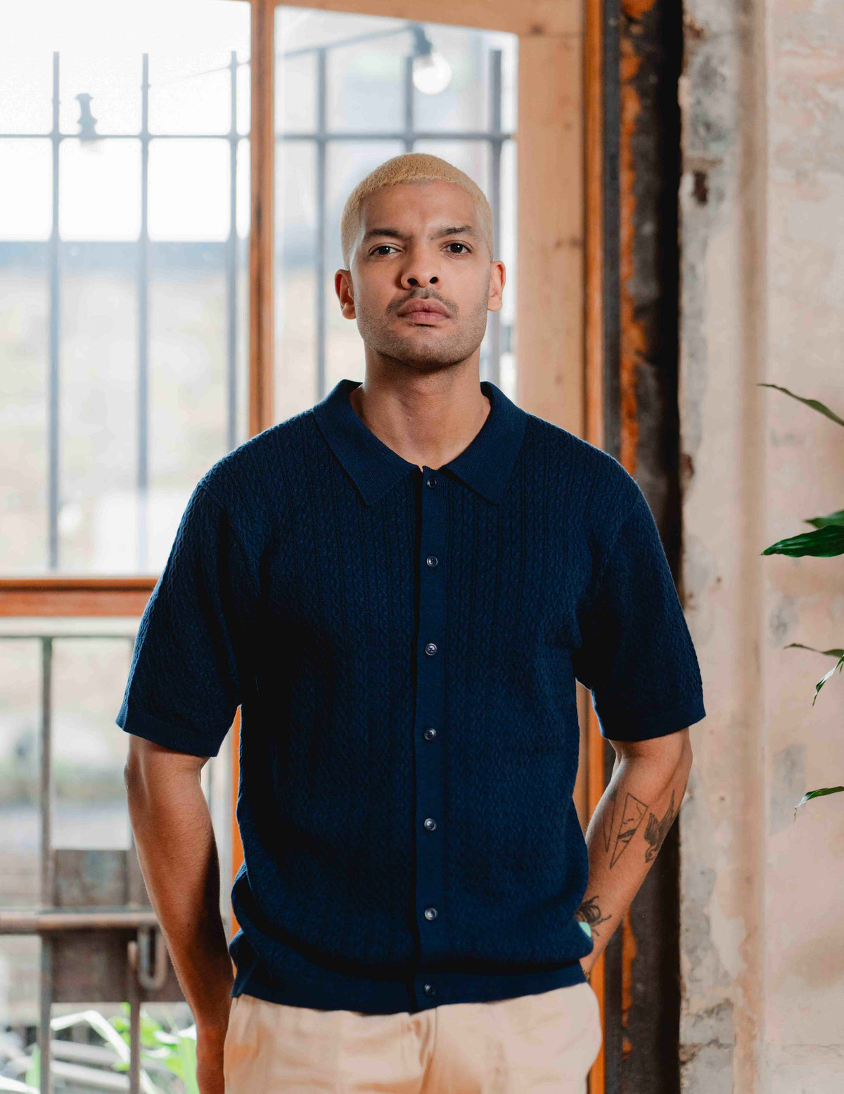 Fresh Knit Shirt - Navy