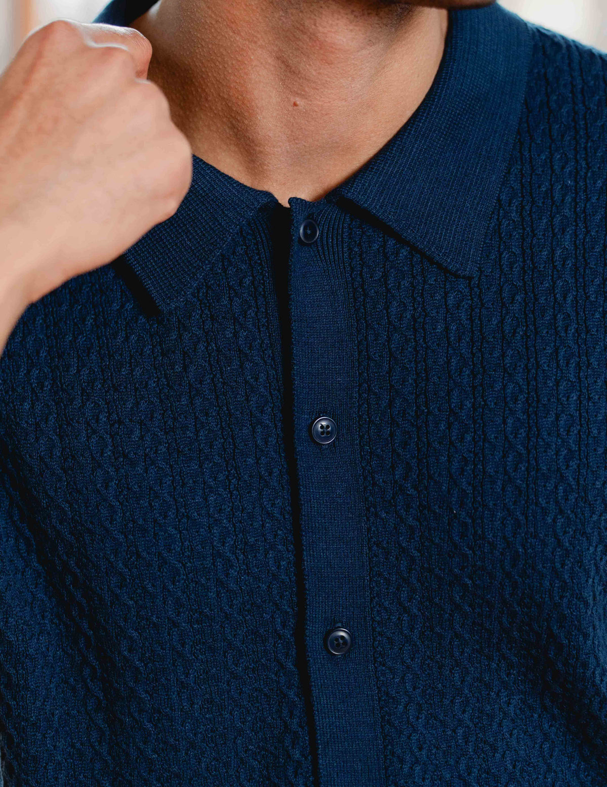Fresh Knit Shirt - Navy