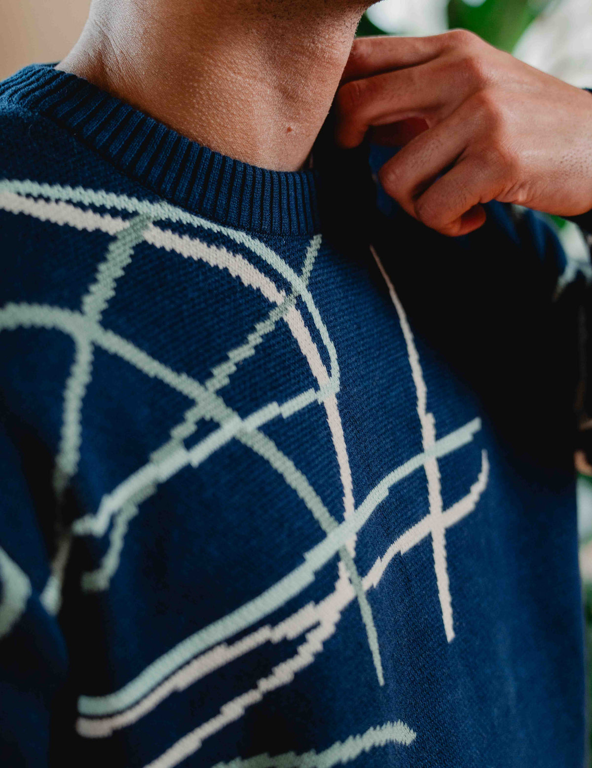 Fresh Knit - Navy Swirl