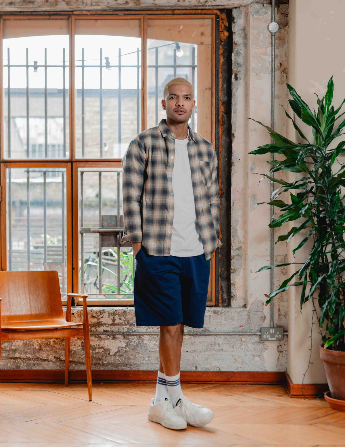 FC Flannel Check Shirt - Brown