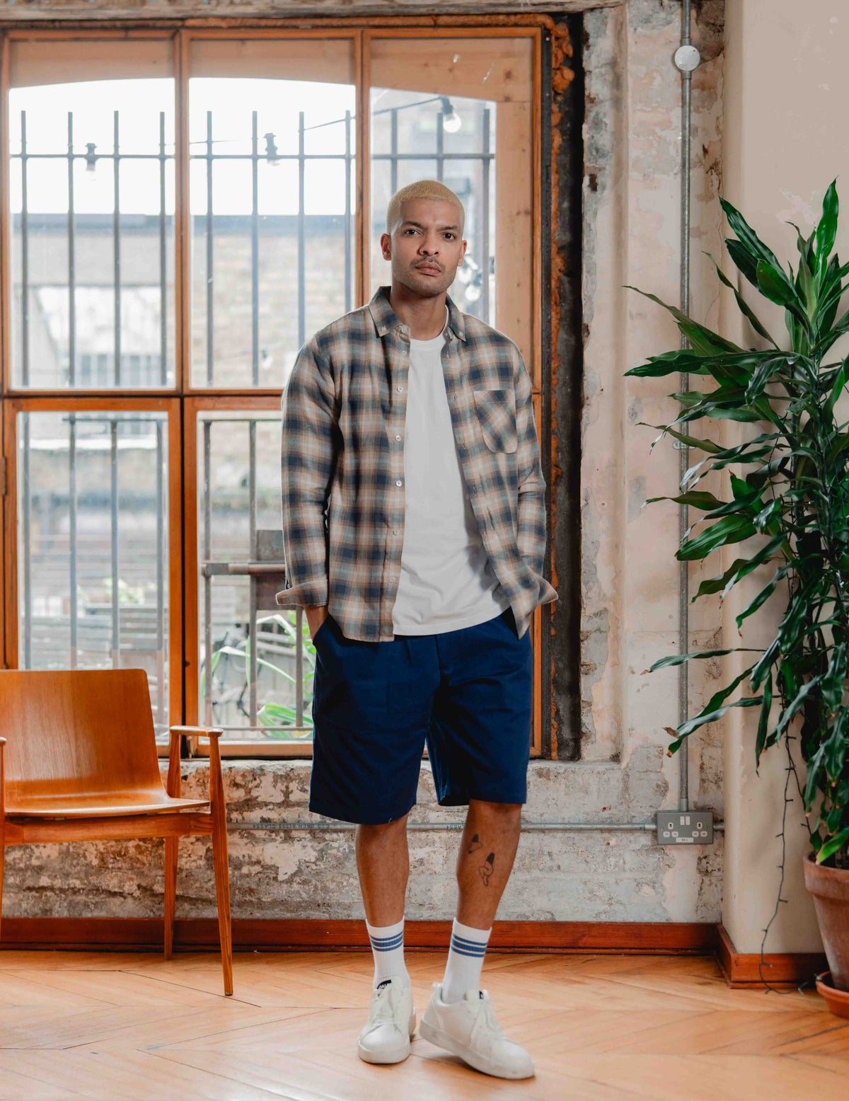 FC Flannel Check Shirt - Brown