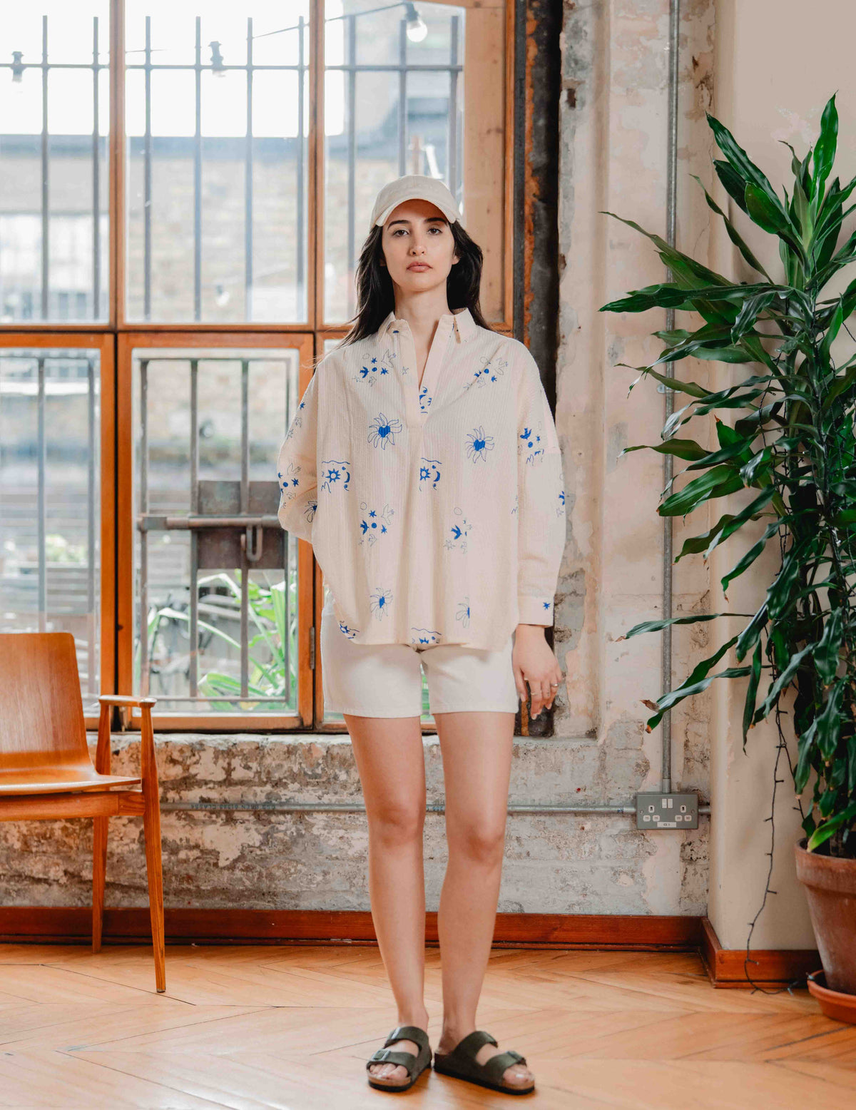 Seersucker Jamie Shirt - Jasmine