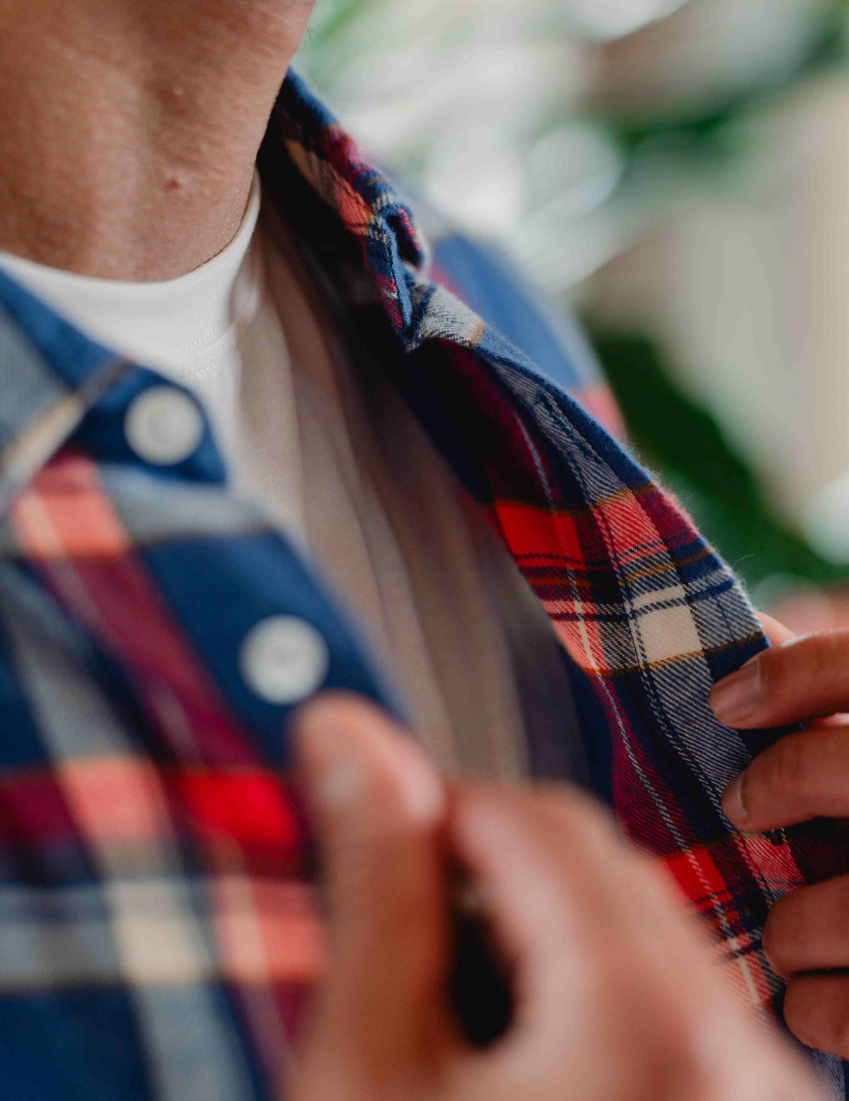 FC Flannel Check Shirt - Navy