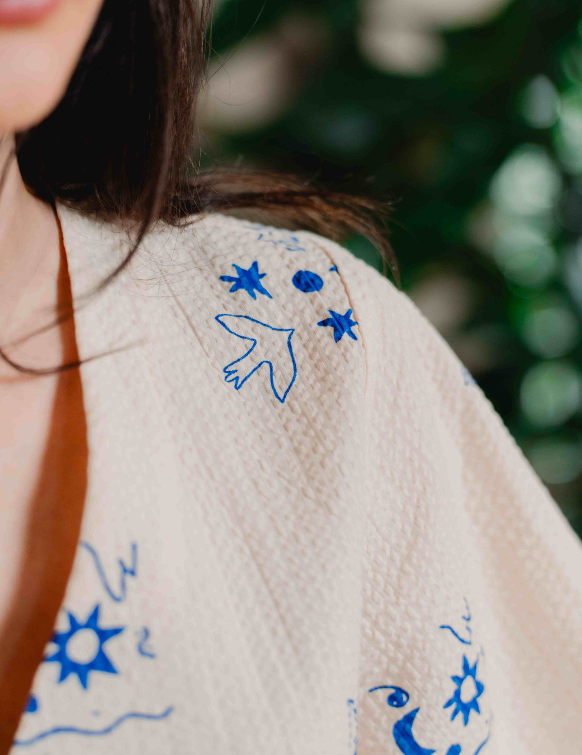 Seersucker Lay Blouse - Jasmine
