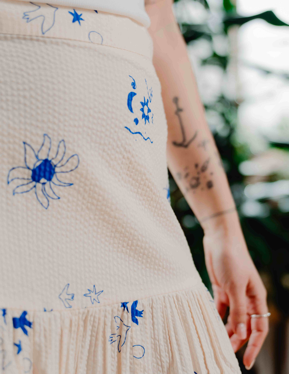 Indi Seersucker Skirt - Jasmine