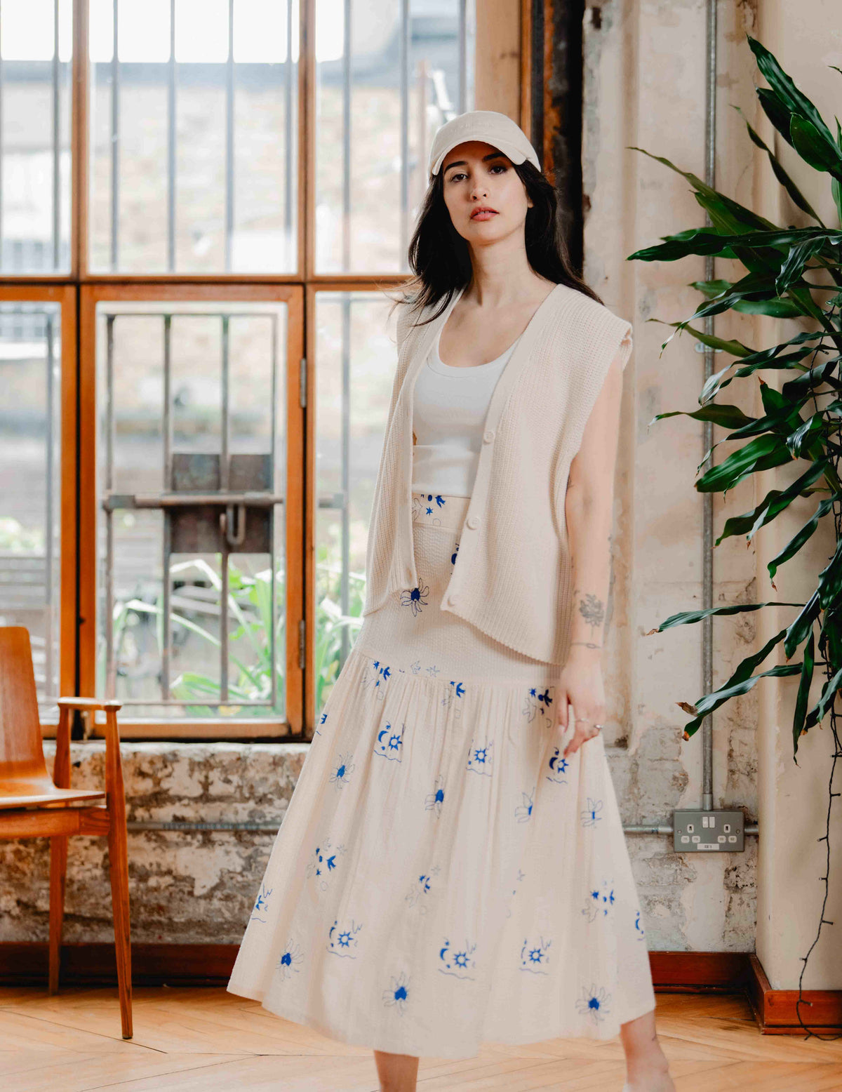 Indi Seersucker Skirt - Jasmine