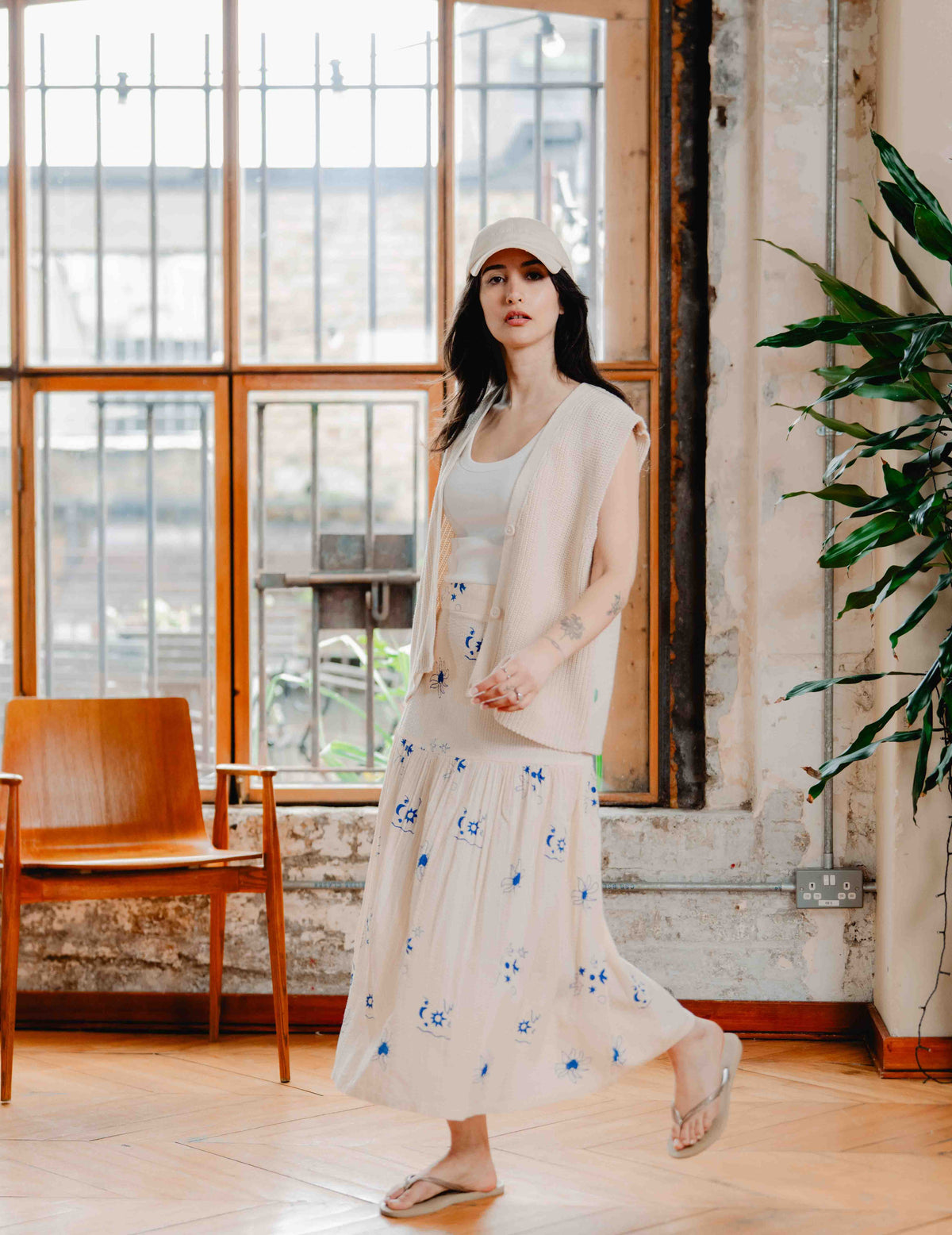 Indi Seersucker Skirt - Jasmine