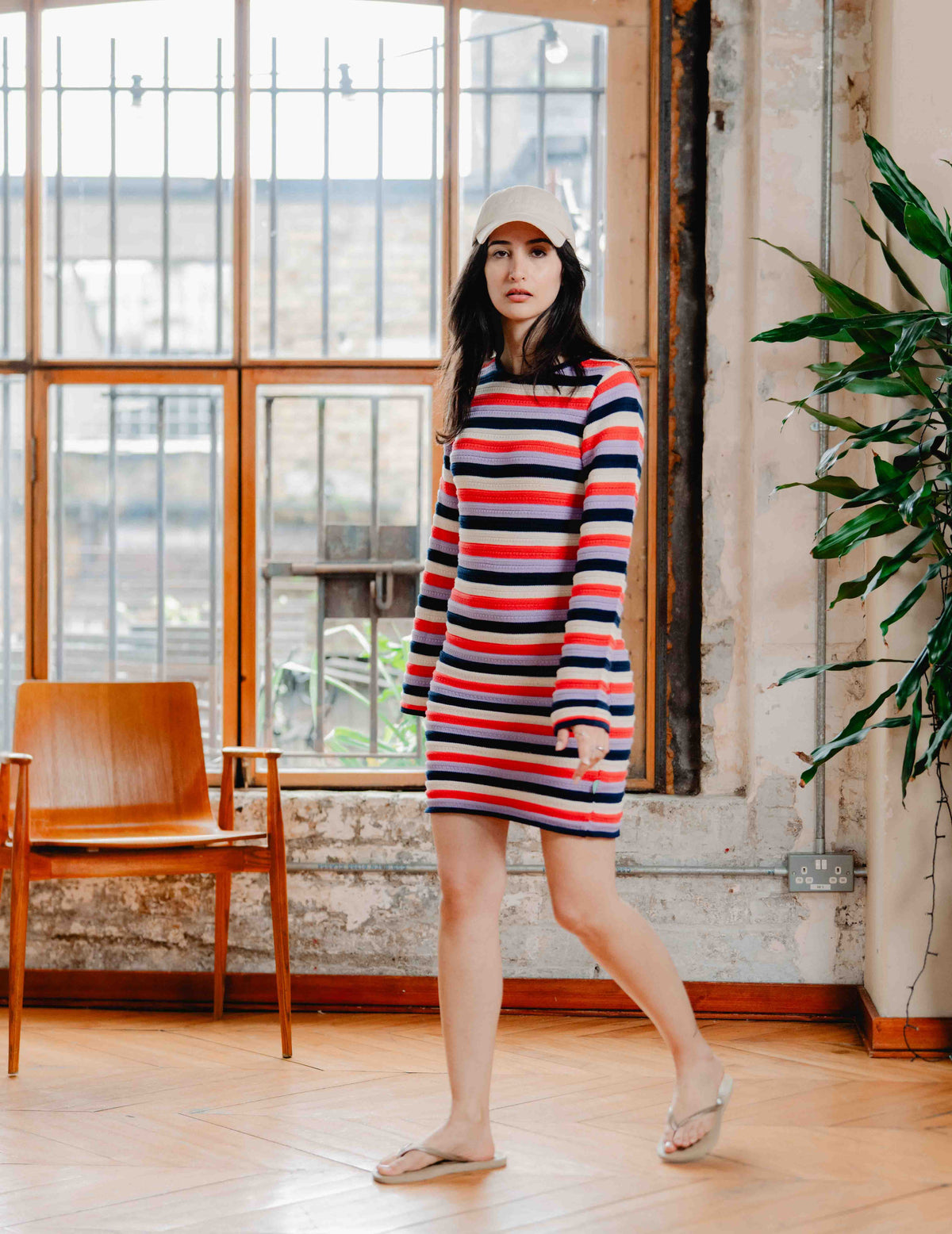 Fresh Knit Dress - Stripe