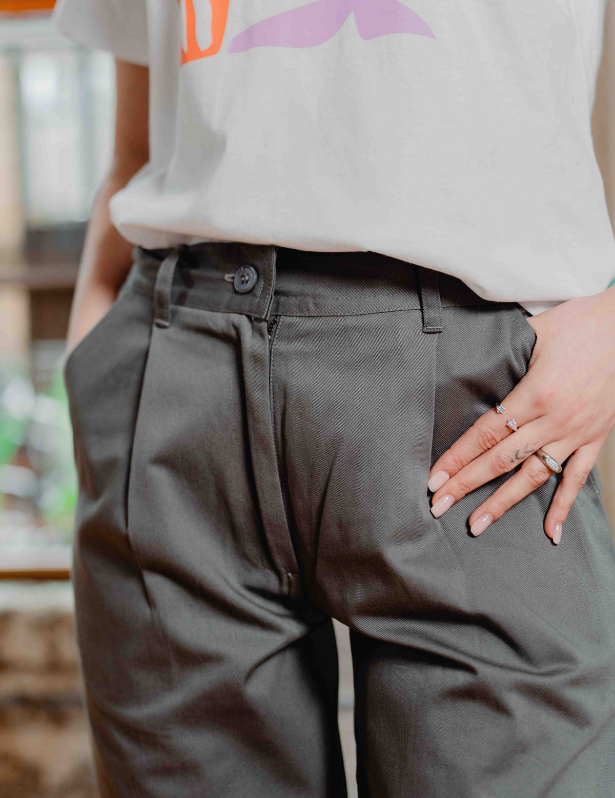 Womens Fresh Chino - Grey