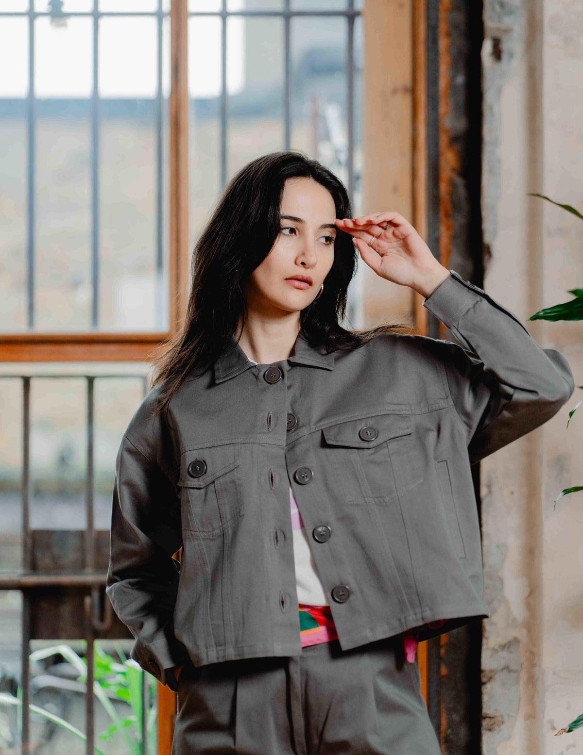 Womens Worker Jacket - Grey