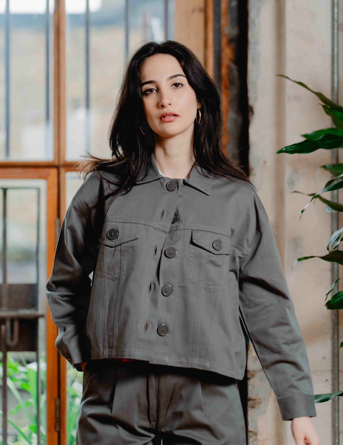 Womens Worker Jacket - Grey