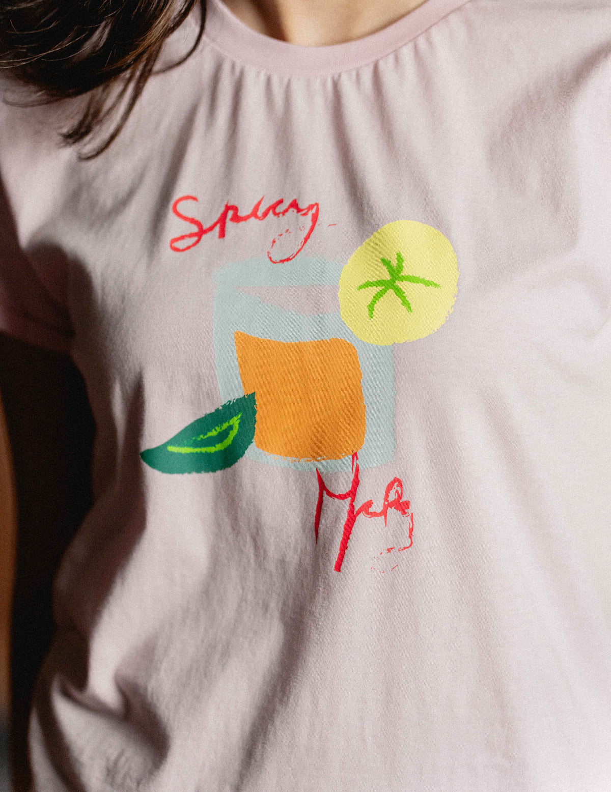 Rolled Sleeve Tee - Spicy Marg