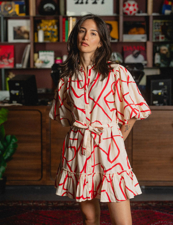 Indi Seersucker Short Dress - Summers Here