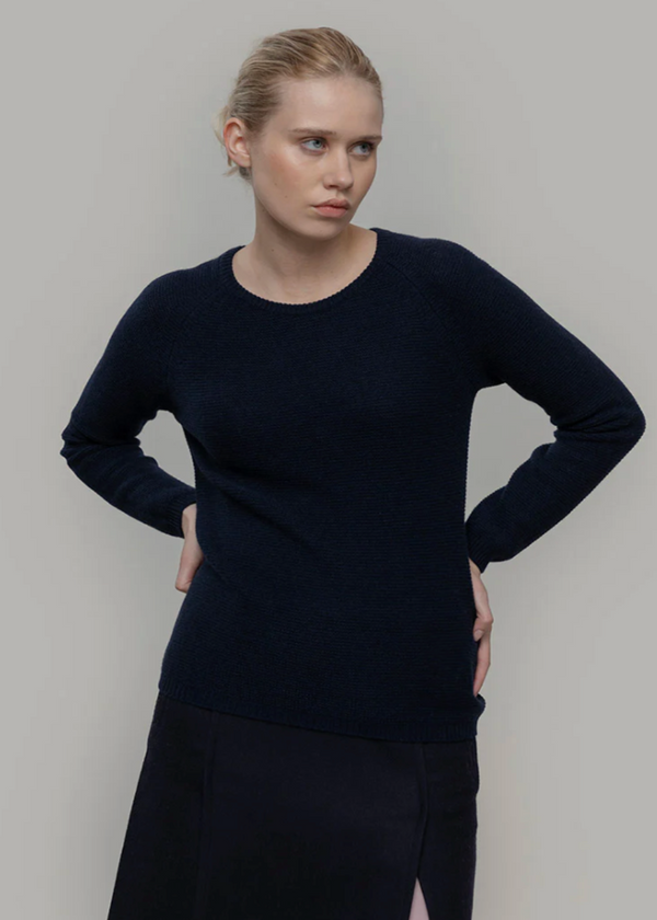 Maglia Donna Giulietta - Recycled Cashmere - Blu Mora