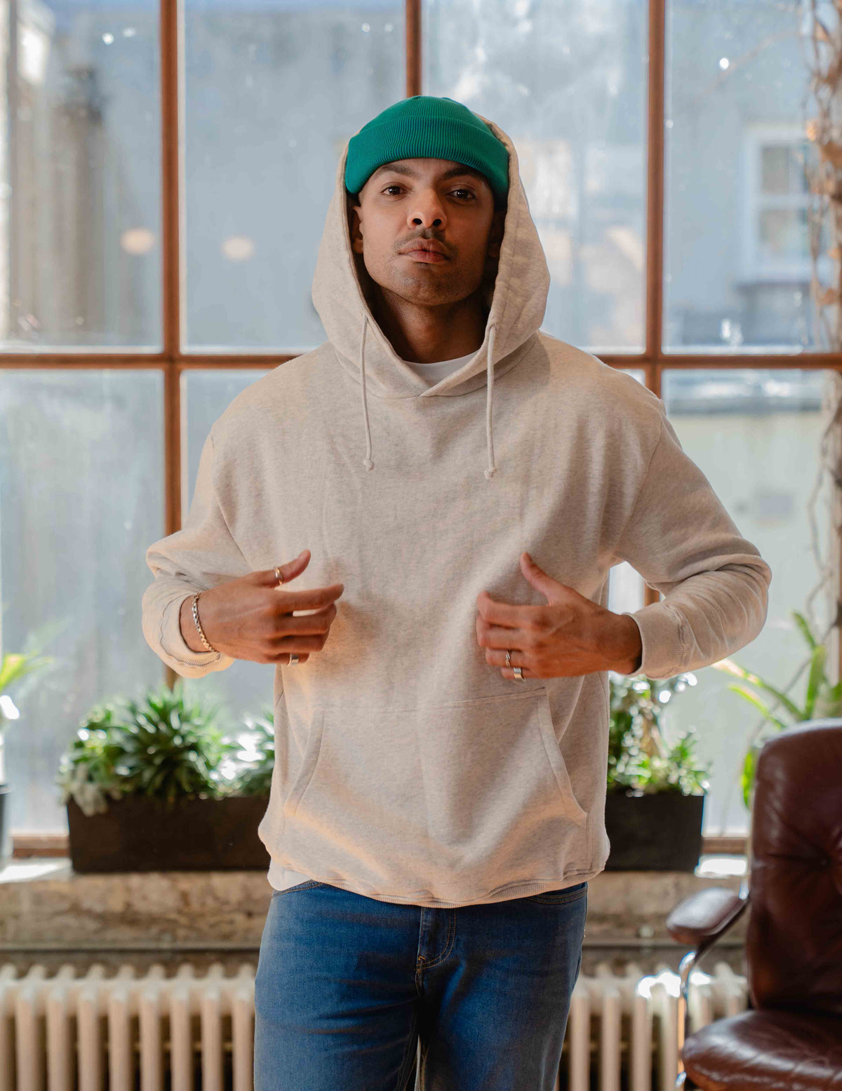 Castle Hood - Ecru Grey