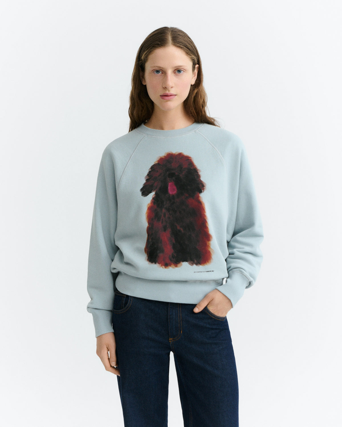 Pet Portrait Blue Bonnie Sweatshirt